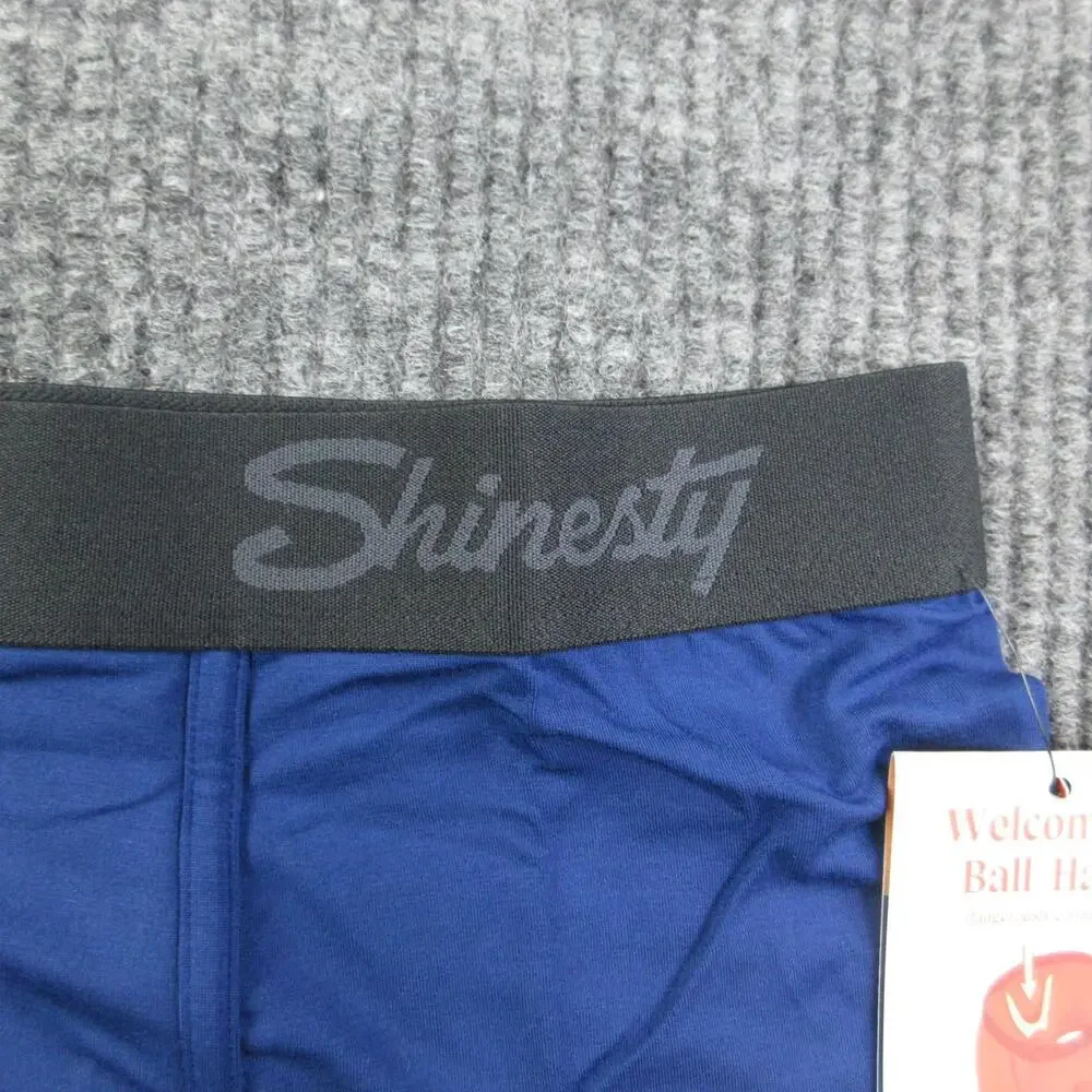 Shinesty Boxer Briefs Mens S Blue Ball Hammock Pouch Modal Spandex Tagless NWT
